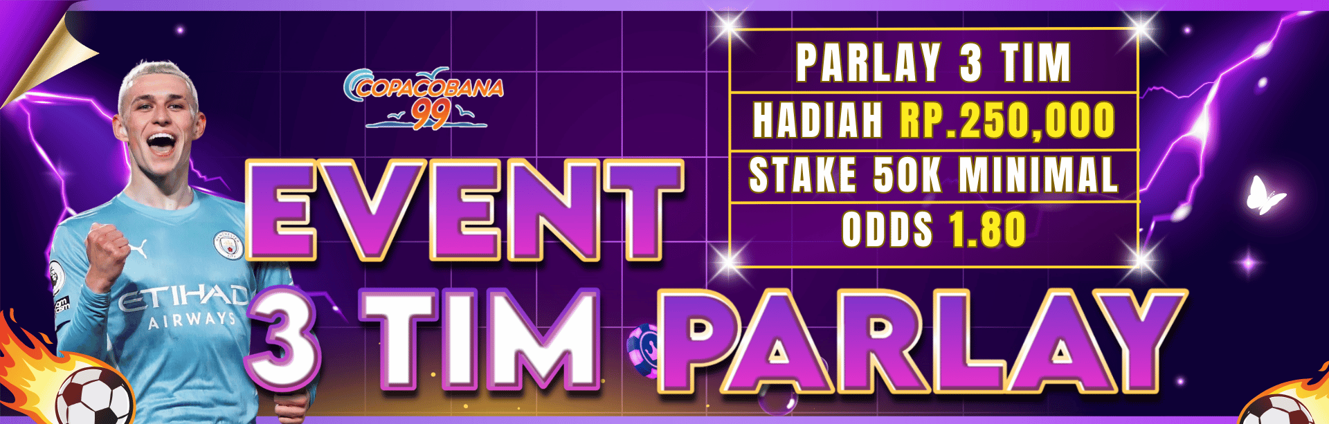 EVENT PARLAY 3 TIM 250