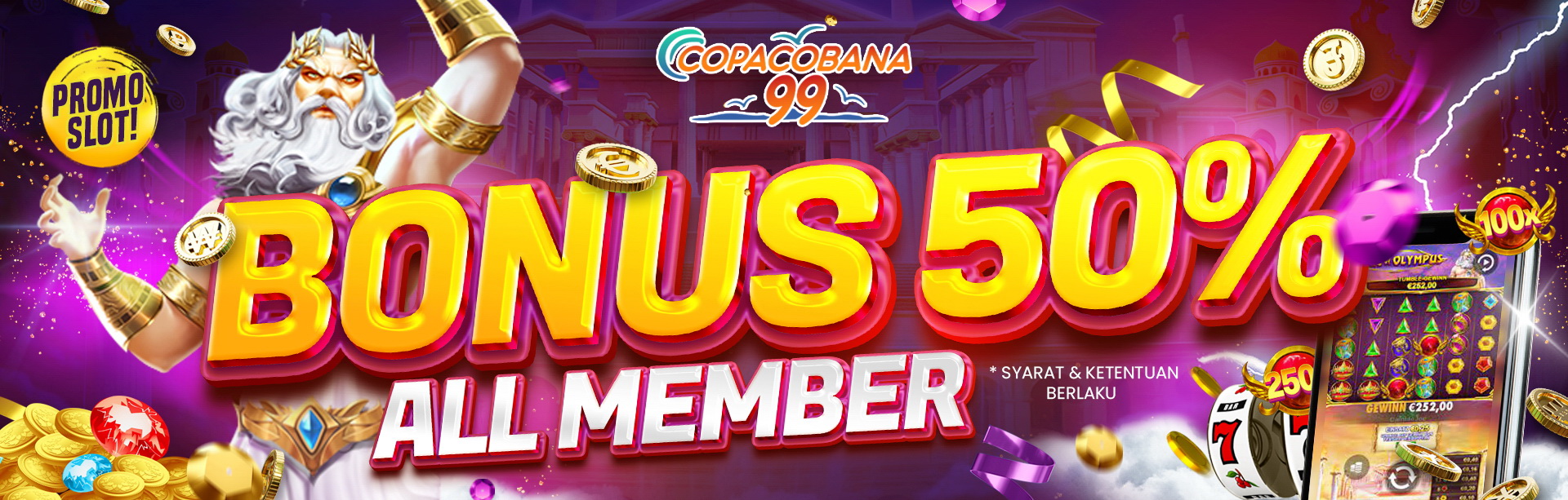 BONUS ALL MEMBER 50%