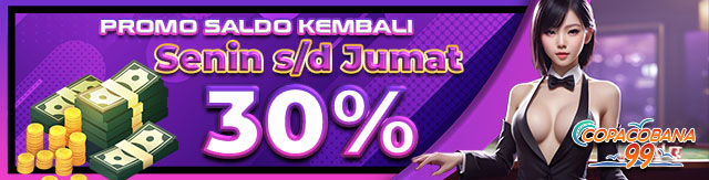 GARANSI SALDO KEMBALI 30%